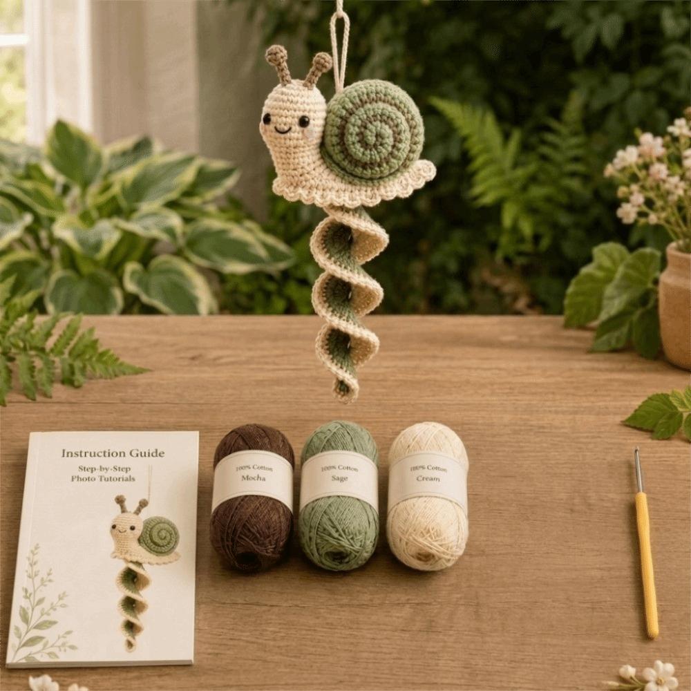 Hummingbird Garden Animal Spiral Crochet Kit Butterfly Bee Christmas Doll Pendant Backpack Charm