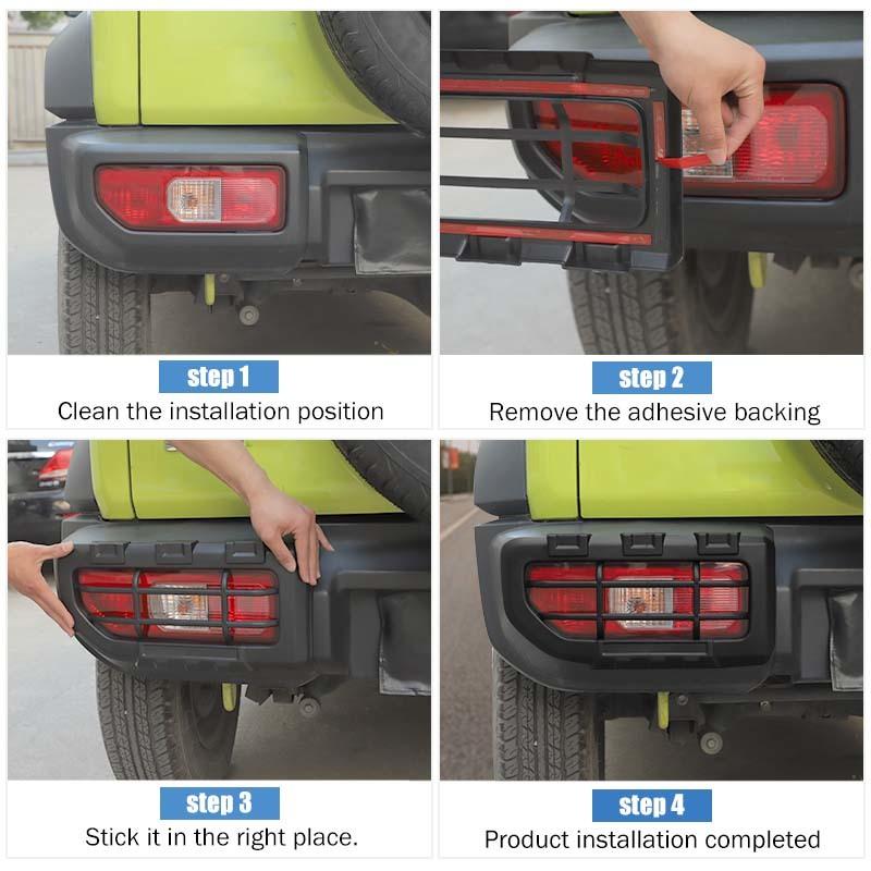 Автомобиль ABS задние фонари задние фонари декоративные крышки задние фонари защитные крышки для Suzuki Jimny 2019 Up Car внешние аксессуары