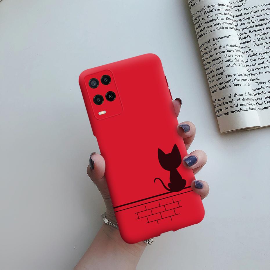 For Oppo A54 Case CPH2239 Soft Silicone Shockproof Cute Painted Cover For Oppo A54 OppoA54 A 54 6.1" Phone Cases Fundas Bumper