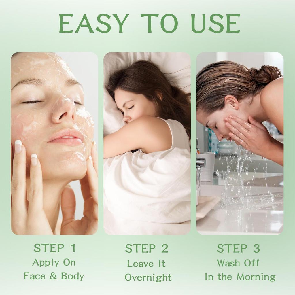 Aloe Vera Gel-Soothes and Hydrates Skin, Non Greasy, Absorbs Quickly Into Your Skin -Suitable for Dry and Rough Skin,200g