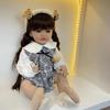 BZDOLL 55 см, мягкая силиконовая кукла реборн для маленьких девочек, 22 дюйма, кукла с длинными коричневыми волосами, реалистичная принцесса для малышей, Bebe, подарок на день рождения