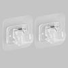 Curtain Rod Bracket, Transparent Self Adhesive Curtain Rod Towel Rod Holder Drapery Hook, Strong Load Rail Rack Brackets & Fixings for Kitchen