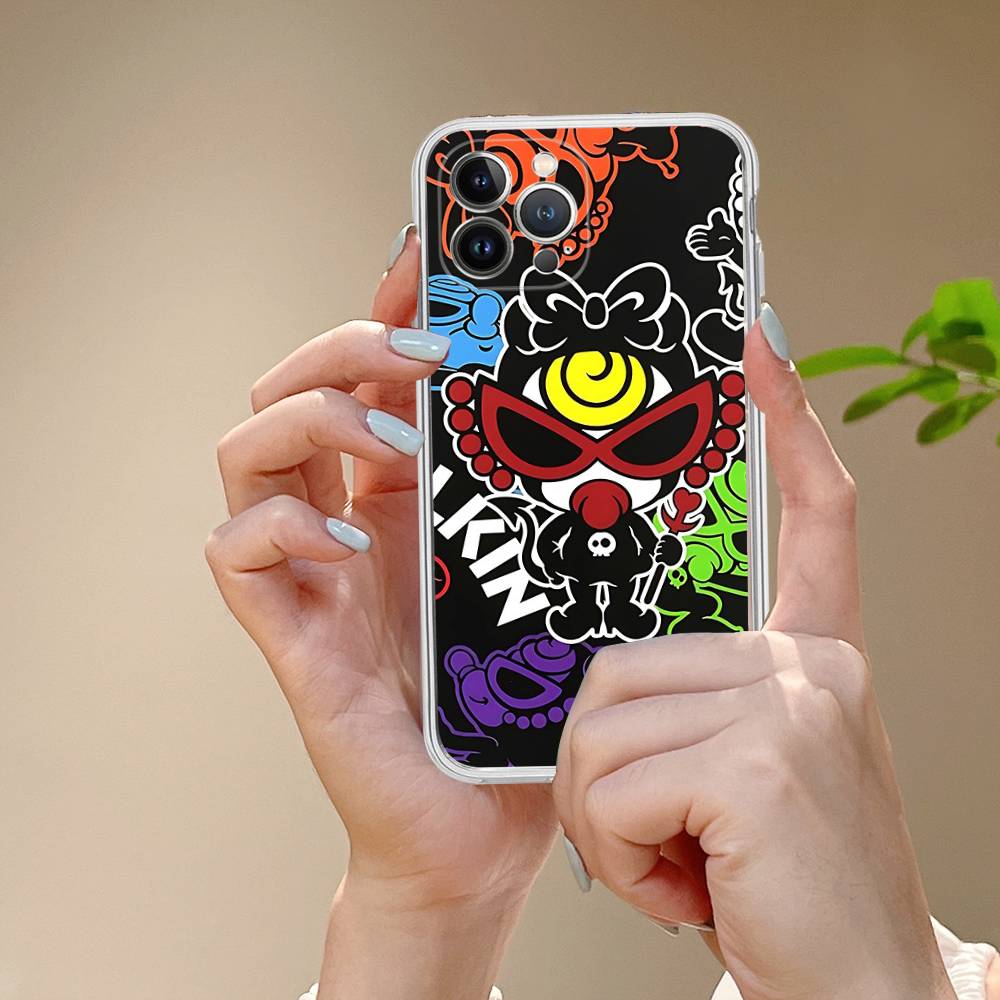 H-Hysteric Cute M-Mini For IPhone 17 16 15 14 13 12 11 Pro Max Plus Transparent Soft TPU Phone Cover