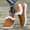 Fashion 2025 Hot Sale Ladies Shoes Lace-up Women's Flats Fashion Plus Velvet Keep Warm Winter Plus Size Best Seller Outdoor Casual Shoes