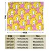 S-Simpsons Lisa Yellow Star Pattern Blankets Quality Soft Cozy  Bedding Throws Winter Picnic Couch Bed Funny Bedspread