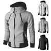 Мужской свитер с капюшоном на молнии, повседневная зимняя куртка, спортивная одежда для улицы
