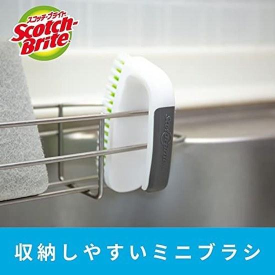 3M Мини-щетка для кухни, не царапающая, антибактериальная, 2 шт., Scotch-Brite K-504J