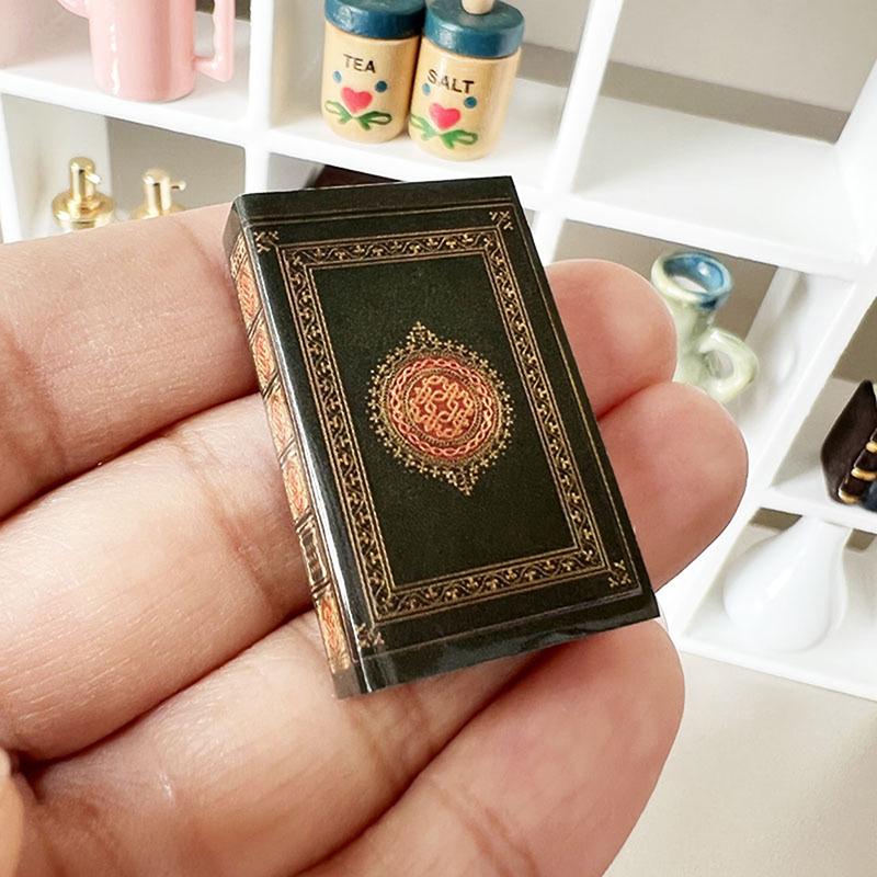 6 шт./компл. 1:12 Миниатюрных кукольных домиков Классическая книга Кукольный домик Сцена для изучения Мини-модель Реквизит Невозможно переворачивать страницы Мини-книг Игрушки