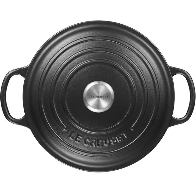 Cast Iron Roaster Le Creuset Signature Round 24 Cm Black 4.2 L (21177240000430)