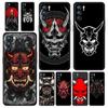 Чехол для телефона Samurai Oni Mask для Oppo A54 A53 A52 A9 2020 A15 A95 A16 A76 A74 A12 Find X5 Reno7 SE Reno6 Pro Plus 5G Черная крышка