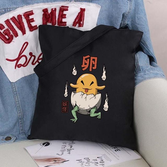 Женские складные сумки, сумки на плечо, повседневные сумки для покупок, сумки для девочек, экологически чистая холщовая сумка с забавным узором, большая сумка