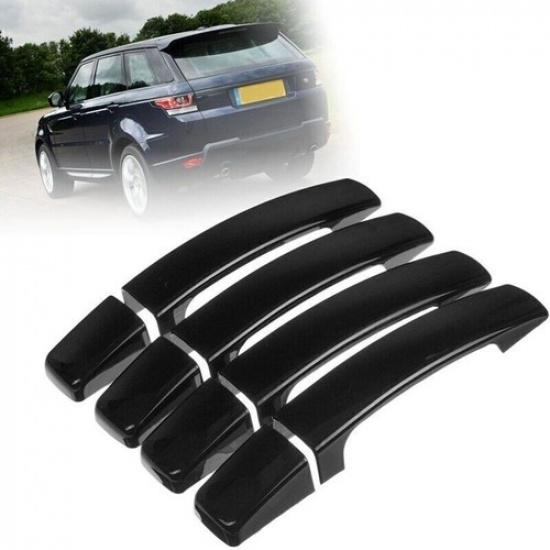 Для Land Rover LR2 LR3 2005-09 Глянцевая Черная Накладка на Ручку Двери Автомобиля
