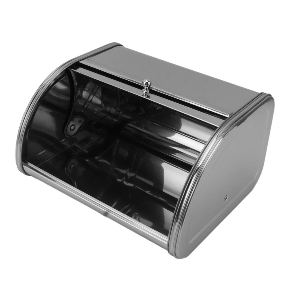 Bread Box American Style Small Flat Side Metal Bread Storage Bin for Bread Cake Doughnut Biscuit
