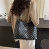 New Popular PU Leather Large Capacity Women's Bag Winter High Quality Quilted Design Shoulder Bag