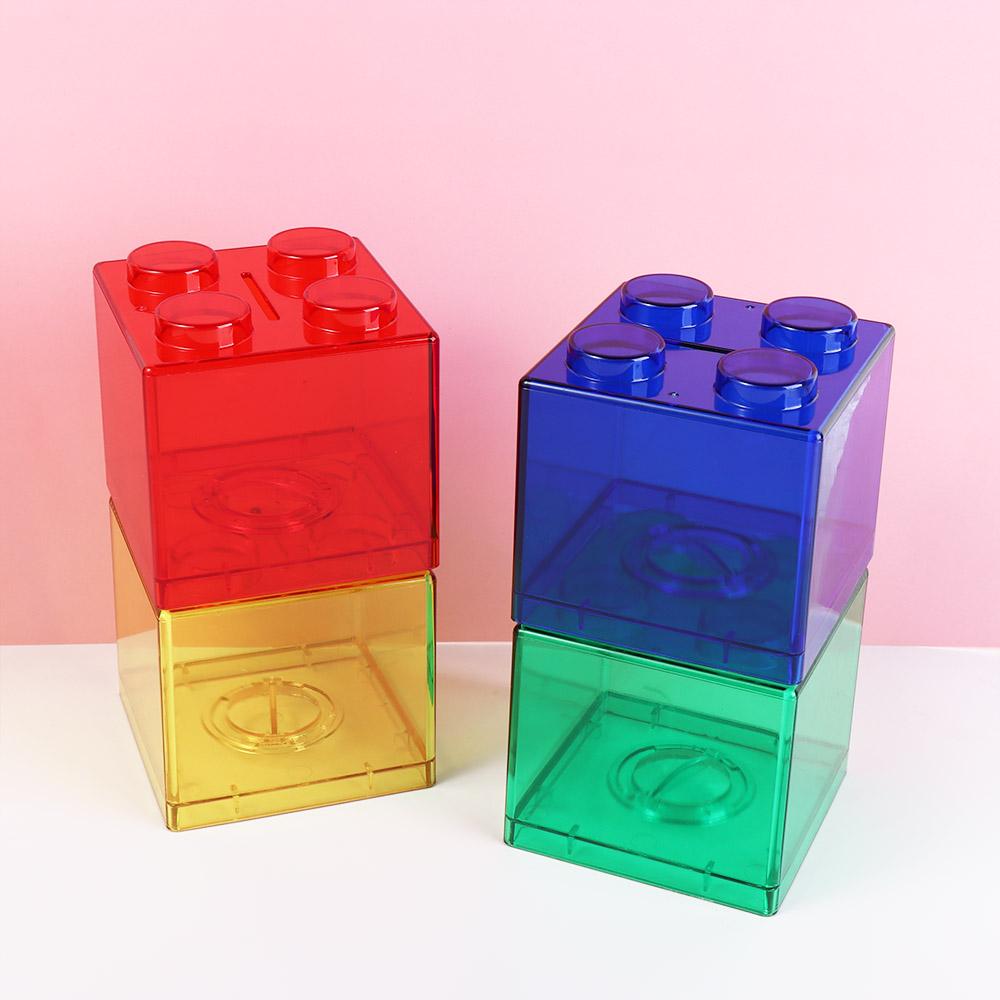 Копилка Домашний декор Коробка для мелочи Коробка для хранения Копилка Конструктор Коробка для монет Коробка для сбережений