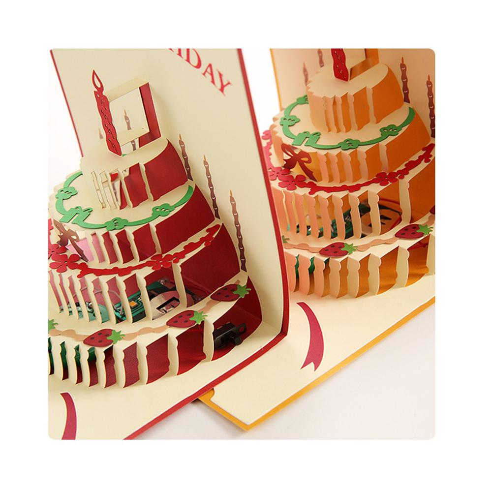 3D всплывающие поздравительные открытки на день рождения, автоматическое воспроизведение музыки, теплая светодиодная подсветка, открытка на день рождения, подарки для мамы, жены, сестры, мальчика, девочки, друзей