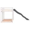 Bunk Bed with Slide and Ladder White 90x200 cm Solid Pine Wood