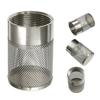 Inlet Suction Strainer Stainless Steel Garden Hose Inlet Filter Mesh Easy Install Intake Hose Pickup Filter Head for Irrigation Water Pump Filter