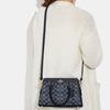 New COACH Darcie Fabric With Cow Leather Handbag Shoulder Bag Crossbody Bag Medium Size Women's Denim Blue CH859-IMDEI
