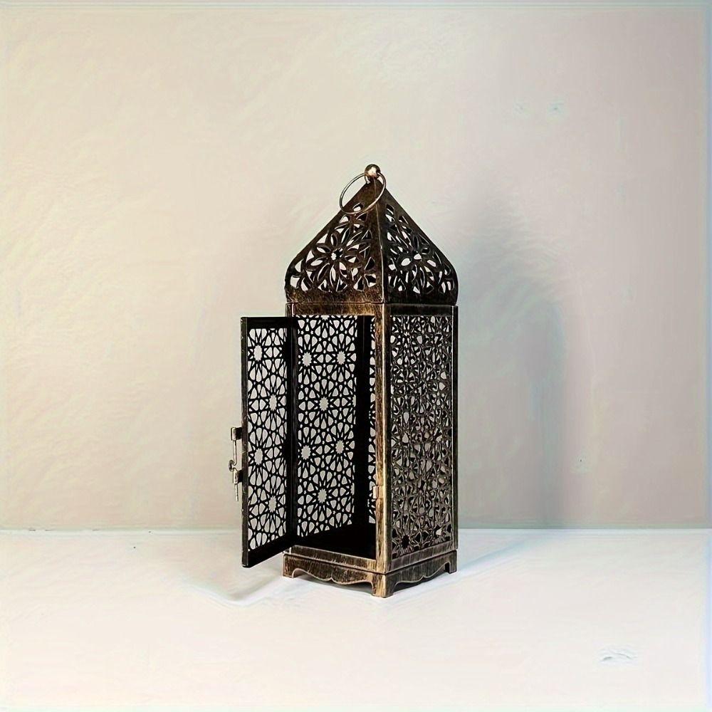 Metal Candle Holder Portable Table Ornament Vintage Iron Candle Stand  Home Decor
