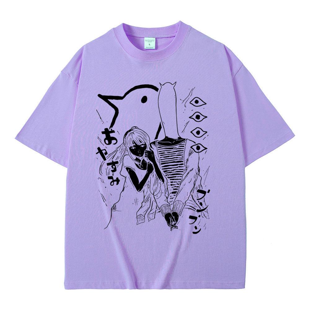Anime Oyasumi Goodnight Punpun Graphic Tshirt Unisex Women Clothing Casual Cotton Vintage T Shirts Unisexs Unisexga Oversized Tshirts