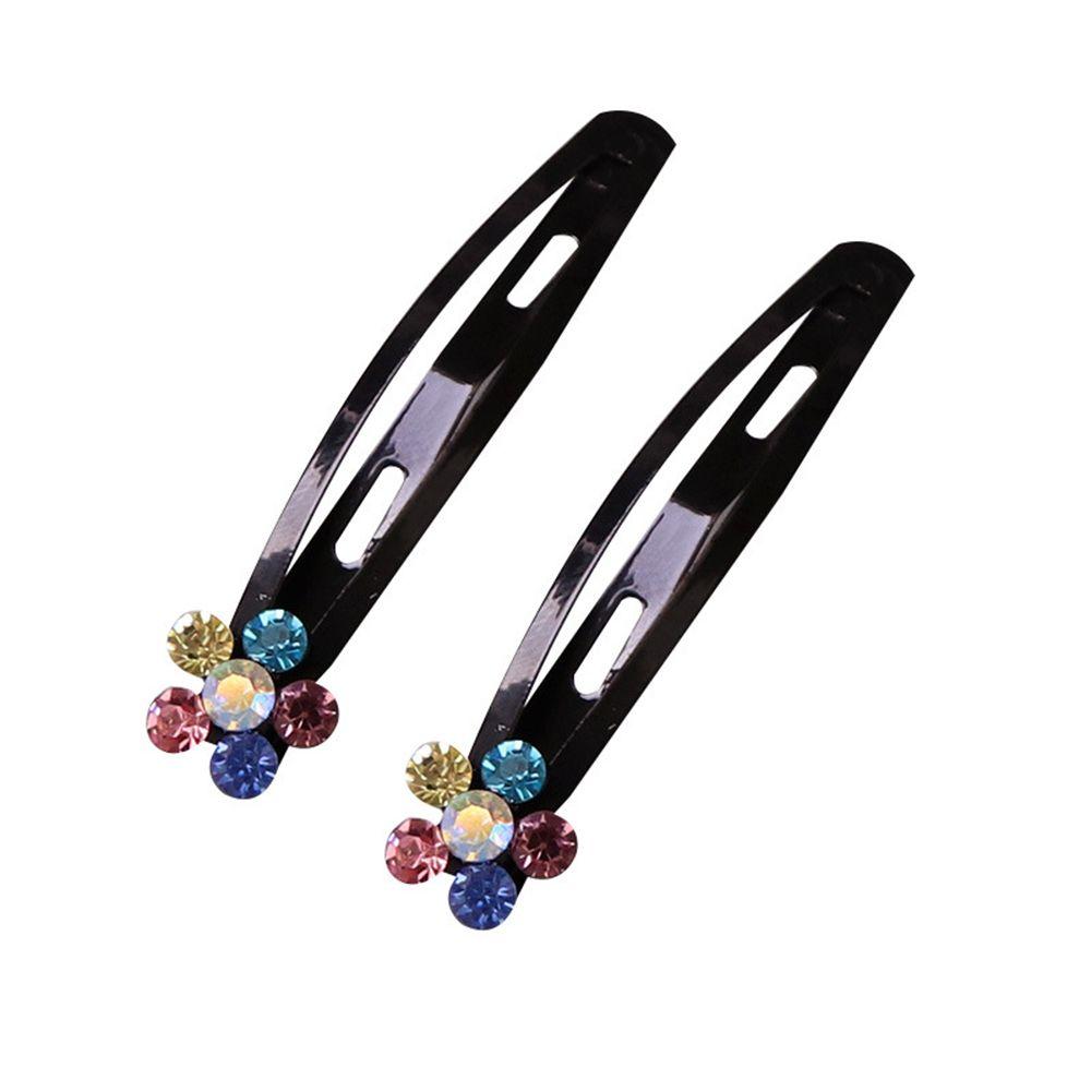 Crystal Hair Pins Black Hair Clip Hairgrips Barrettes Headwear for Kids Girls Hair Accessories