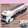 Модель инженерной машины Длинный сплавной бензовоз со светом и звуком для детской игровой комнаты