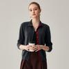 Zhao Jun Women's 100% Cashmere Turtleneck Cardigan
