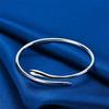 Open Adjustable Snake Bracelet Silver Color Charm Bracelet Fashion Open Bangle  Fashion Accessories