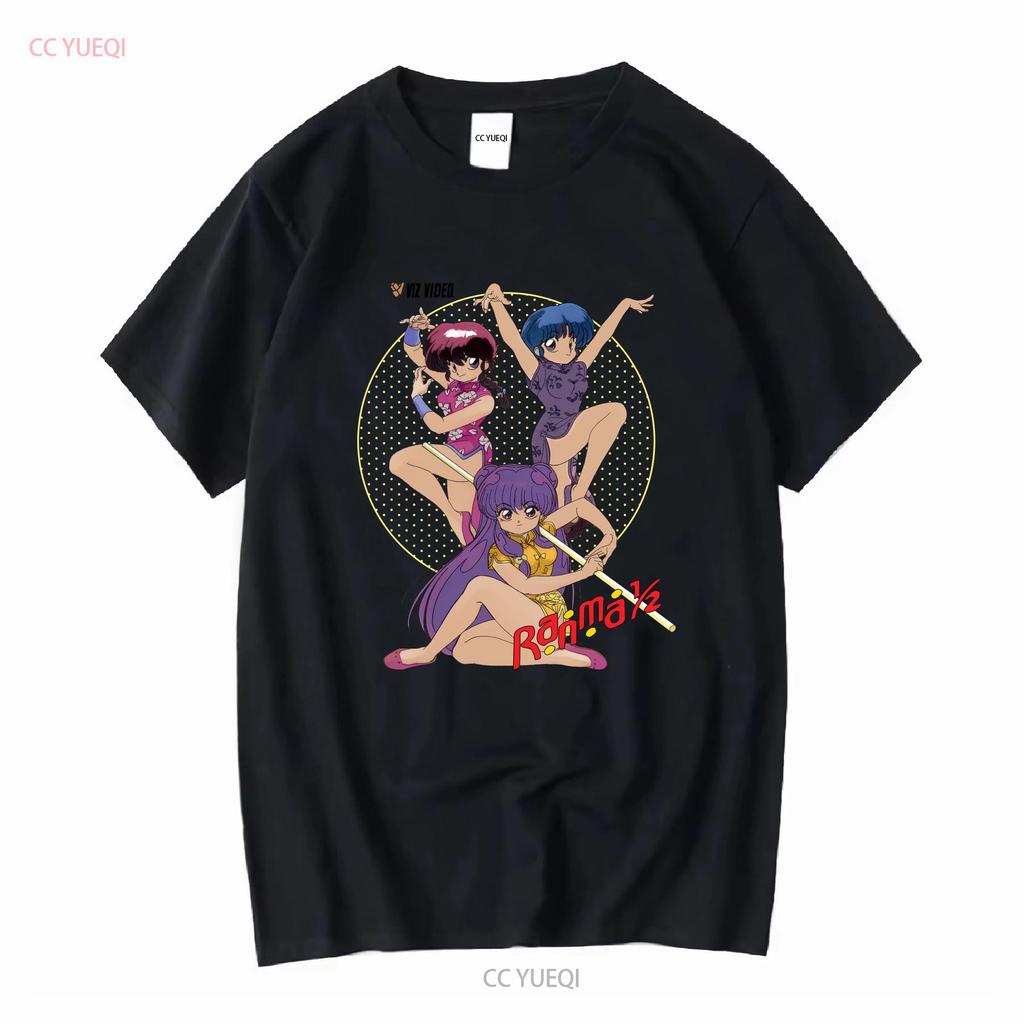 Футболка Ranma 1 2 Размер XLarge винтажная стираная топ для повседневной носки уличный стиль дышащая универсальная модная с принтом повседневная