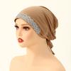 Модные блестящие стразы Хлопковый модальный внутренний чепчик Шапка Женский мусульманский хиджаб Подплаток Трикотажные шапочки Ислам Тюрбан Женский головной платок