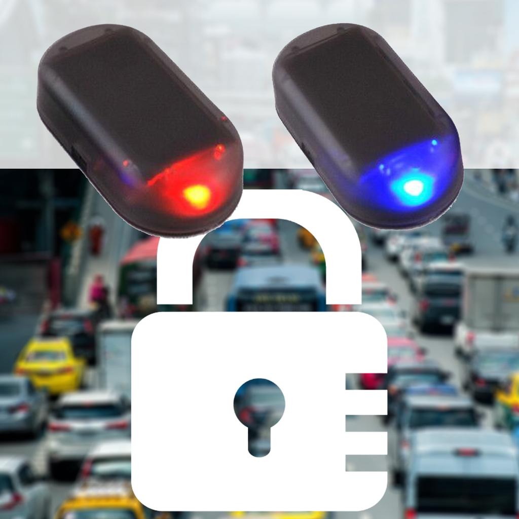 Автомобильная сигнализация, манекен автомобильной сигнализации на солнечной энергии, светодиодная лампа, имитирующая имитацию стробоскопической сигнализации