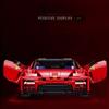 ToylinX 1394-PCS Red Super Sports Car Building Block Model – ABS Racing Car Desktop Decoration & Festival Gift
