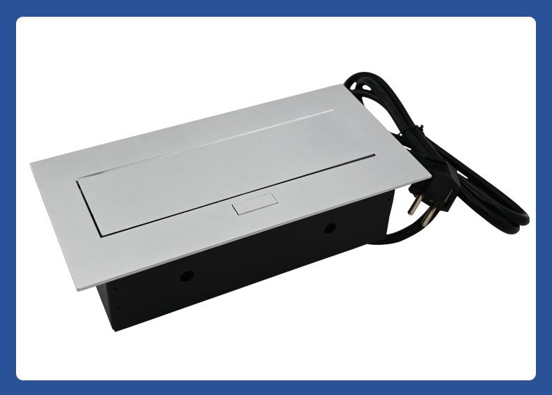 Выдвижной конференц-стол с откидной крышкой, концентратор питания с USB и мультимедиа