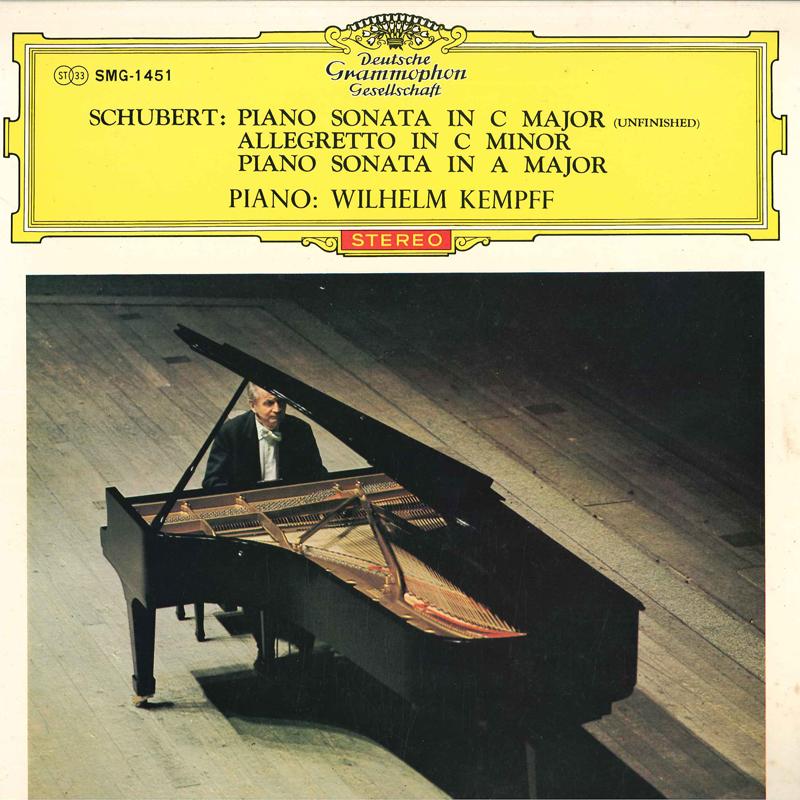 LP Record WILHELM KEMPFF (PIANO) - Schubert : Piano Sonatas, C Major A SMG1451 DEUTSCHE GRAMMO Japan Classical Used
