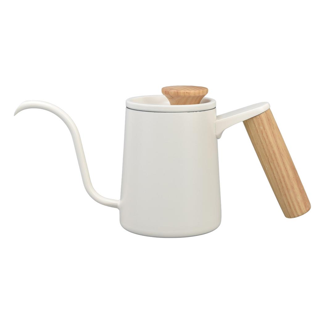 Кофейник с ручкой из нержавеющей стали и длинным носиком-гусиной шеей, чайник для заваривания кофе, матовый