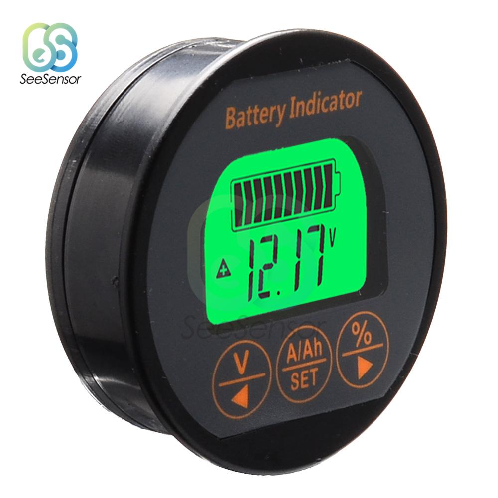 DC 8-80V 50A 100A 350A Battery Tester Voltage Current Meter Battery Capacity Monitor Indicator Ammeter Voltmeter