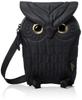 MORN CREATIONS Owl Pouch, Large, Black, OW-304