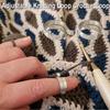 Adjustable Knitting Tools Ring Sewing Accessories Yarn Guides Knitting Loop Crochet Thimble Ring