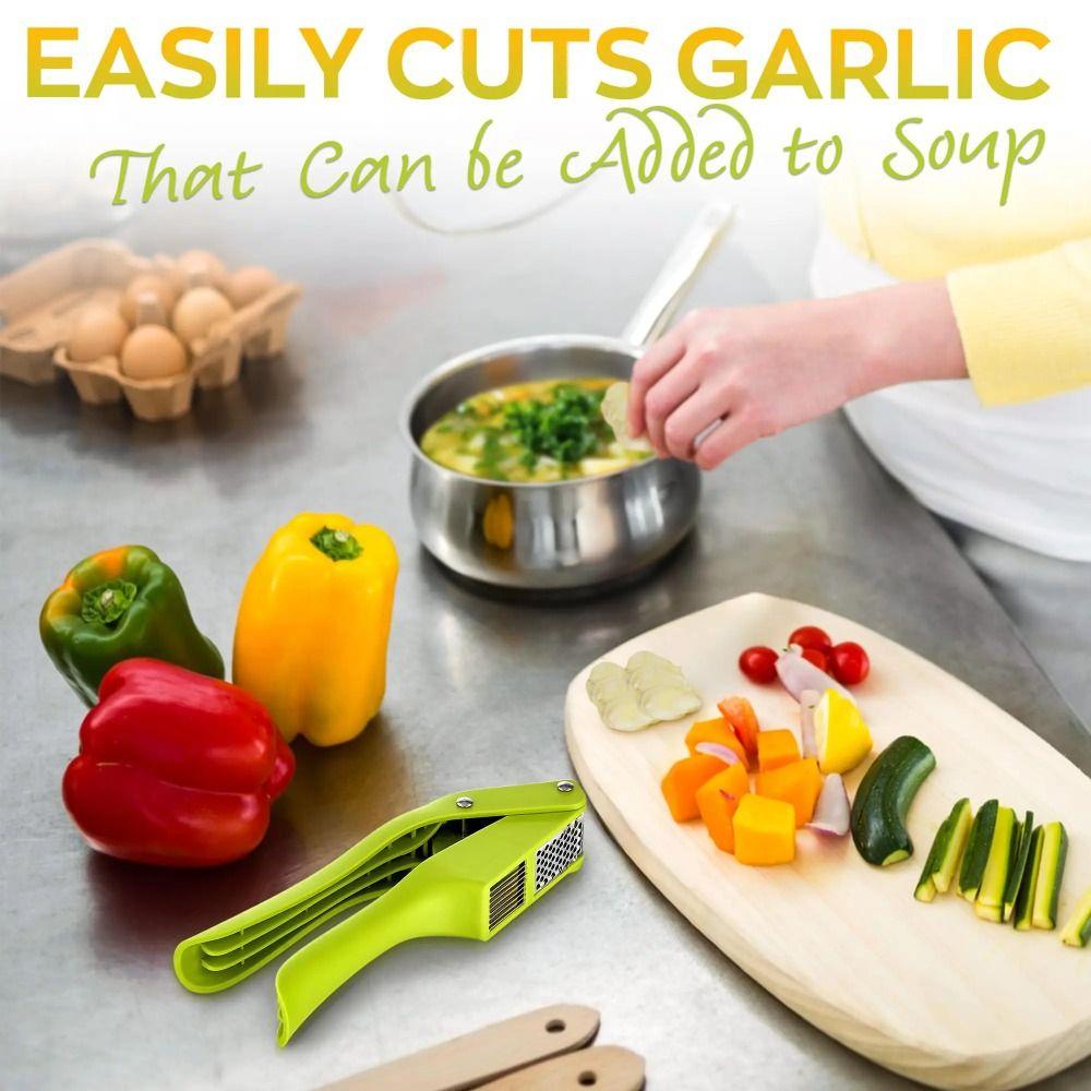 Mashing Function Garlic Slicer Manual Type Garlic Masher 2-in-1 Garlic Press  Home Cooking