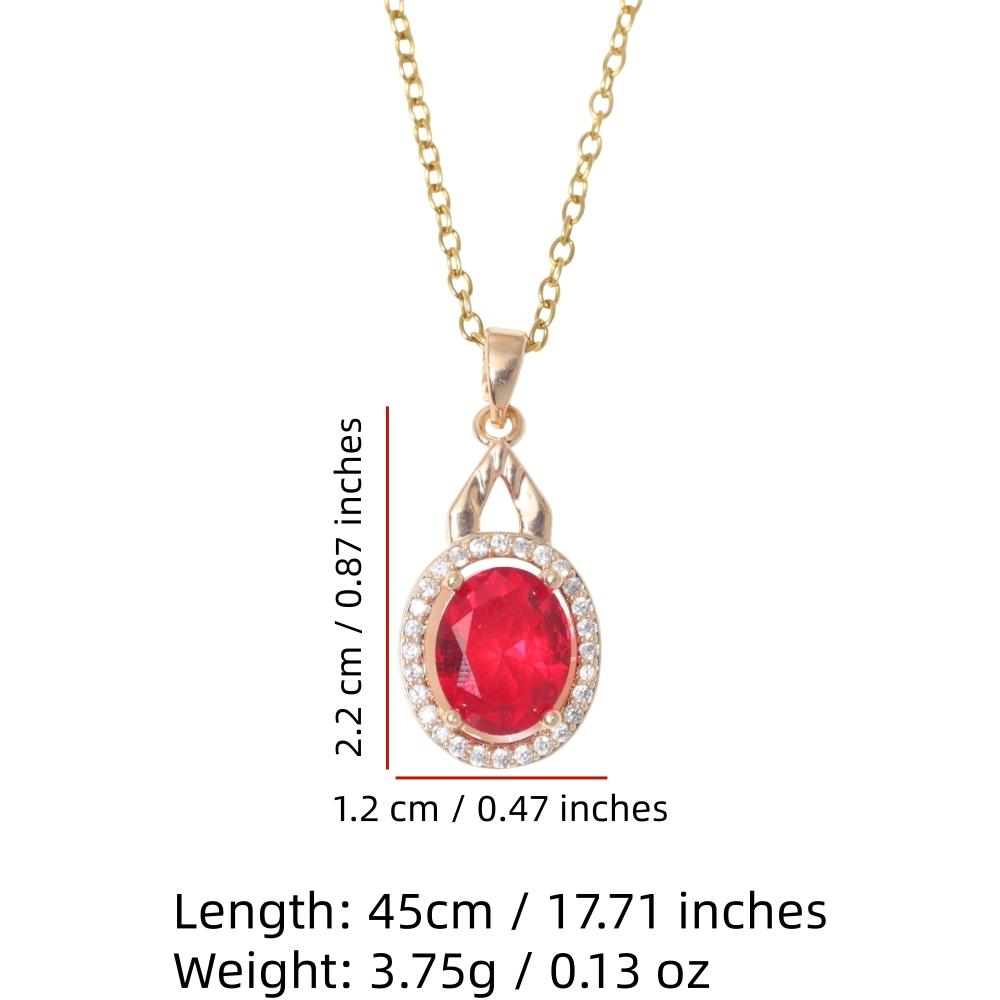 Teardrop Pendant Necklace for Women Golden Stainless Steel Clavicle Chain Zirconia Jewelry Wedding Party Daily Wear Accessories