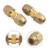 2 шт. 1/4" 3/8" 1/2" 5/8" Фитинг-переходник для труб с развальцовкой Ниппель Медный соединитель труб Удлинитель Для систем кондиционирования воздуха