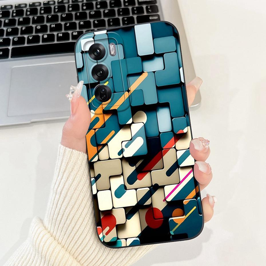 Fashion Painting Phone Case For OPPO Reno12 12Pro 5G Soft Silicone Shockproof Cover For Oppo Reno12 Pro 5G Reno 12 Cases Bumpers
