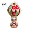 Cute Christmas Sewing Patterns DIY Hot Air Balloon Hanging Ornament Kit, 3D Handmade Fabric Craft Diy Kit for Holiday Season Project with Santa