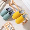 Cotton Slippers Women's Autumn and Winter Couple Home Slippers Indoor Confinement Shoes Warm Cotton Shoes Non-slip Plush Cotton Tows Men