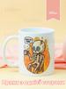 Mug Meme with Print Ceramic Cup This Is Fine 330 Ml
