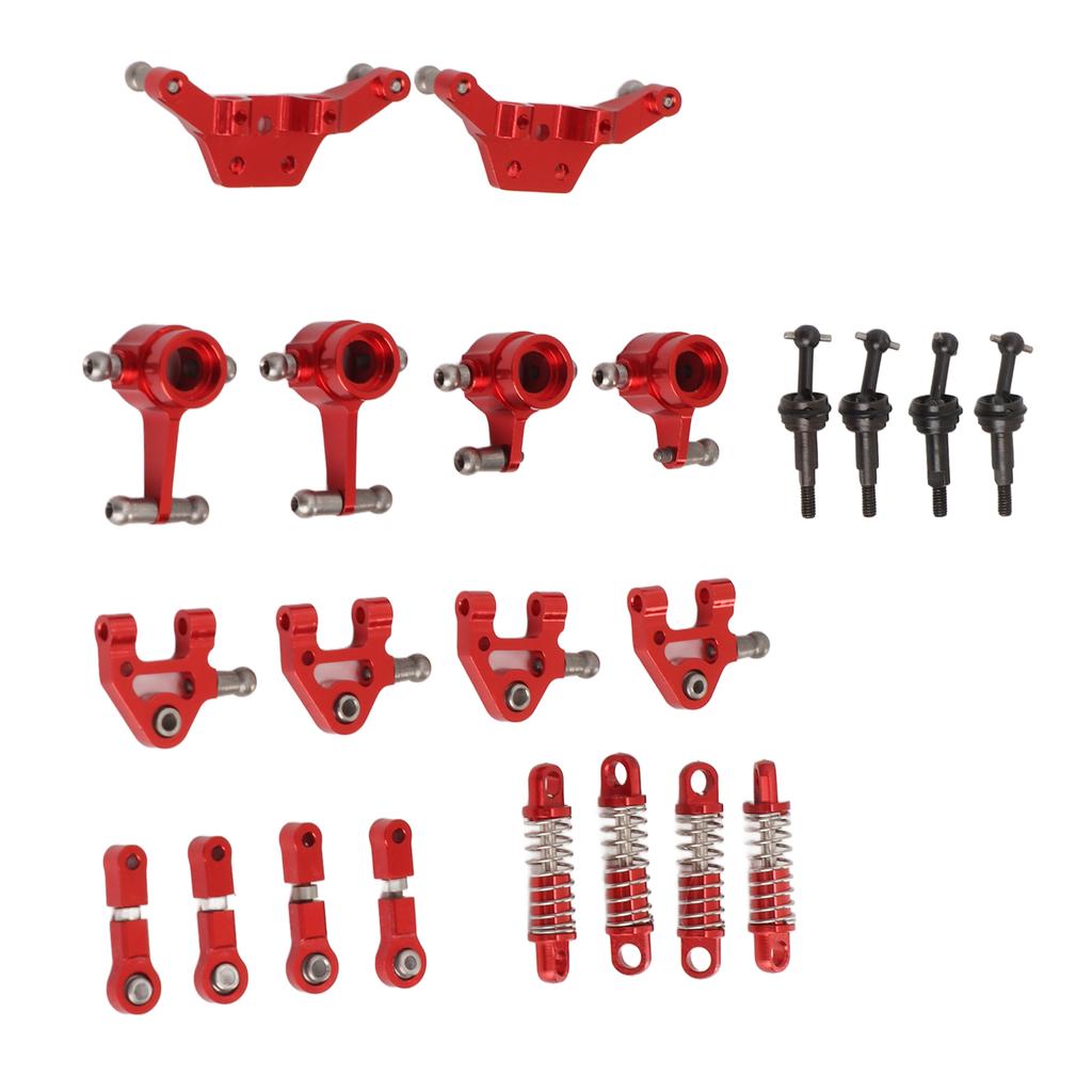 Aluminum Alloy RC Car Upgrade Parts Kit Shock Absorbers CVD Drive Shaft Front Rear Steering Cup for   K969 1Celsius28 RC Car