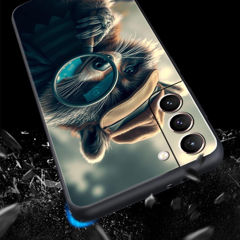 Чехол для телефона с енотом для Samsung Galaxy S26 S25 S24 S23 S22 S20 S21 FE Ultra S25 Edge Plus 5G Мягкий ТПУ Чехол Fundas Capa Coque Сумка