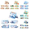 Guangdong Shantou Origin 4 Pages 8 Sides Cross-border Baby Cloth Book Tear-resistant Early Education Puzzle Baby Cloth Book Science Educational Toy