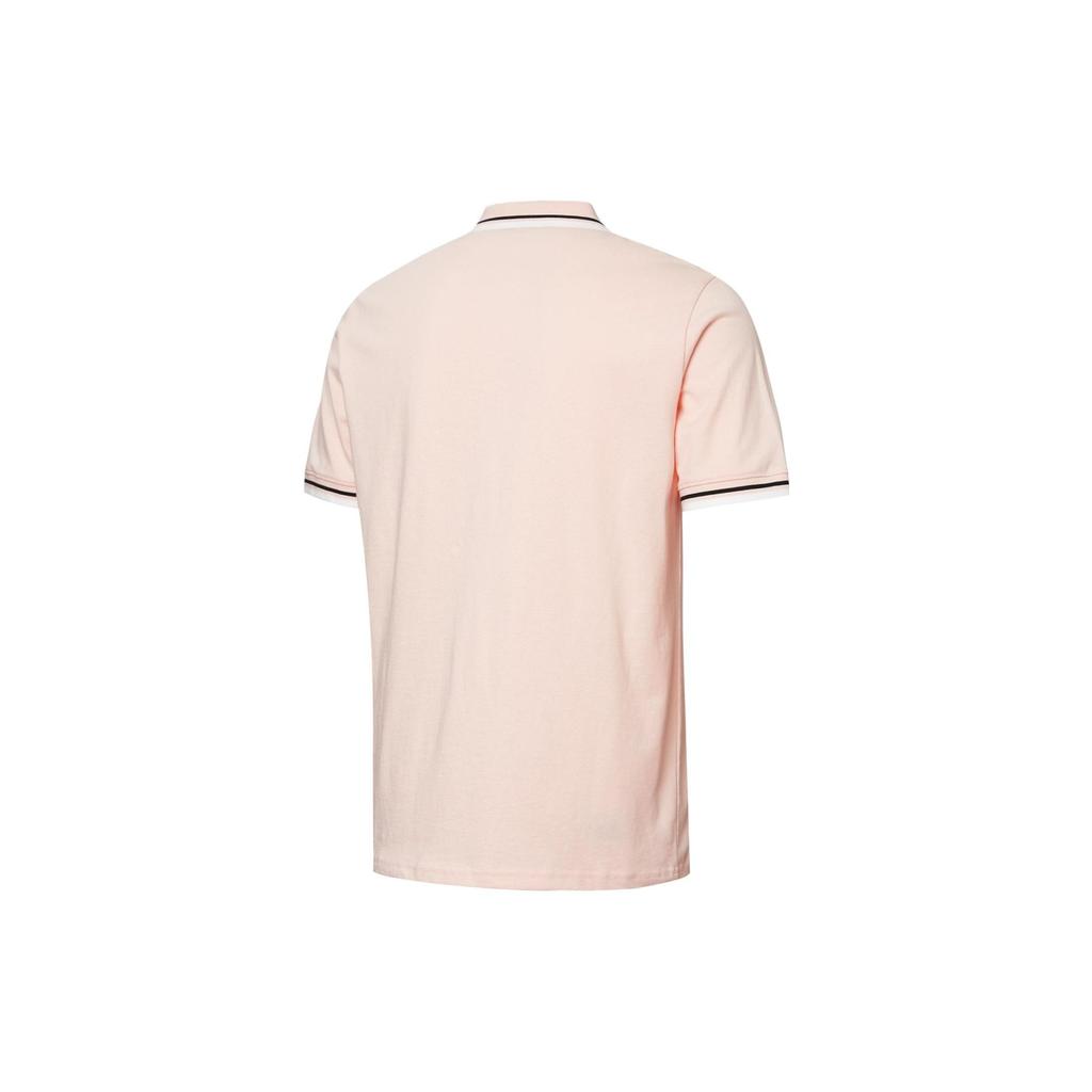 Puma Solid Color Polo Shirt With Collar Men Tops Light-Pink 532848-27
